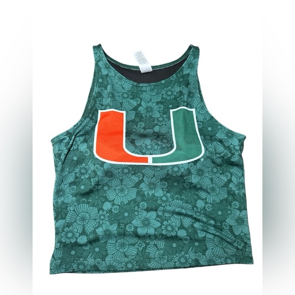 Zoozatz Miami Hurricane Crop Top - Picture 2 of 6
